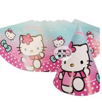 Gambar topi ulang tahun kerucut / topi pesta karakter hello kitty dari Istanaparty Kota Administrasi Jakarta Barat 1 Tokopedia