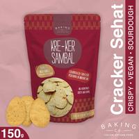 Gambar BakingCo Kre-Ker Spicy Sambal Sourdough Crackers - 150 gr dari Bakingco Kota Denpasar 1 Tokopedia