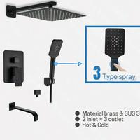 Gambar PAKET LENGKAP SHOWER SETT PANAS DINGIN HITAM/SHOWER MIXER SETT BLACK dari Sanitarymart Kota Administrasi Jakarta Barat 1 Tokopedia