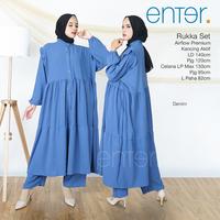 Gambar setelan celana panjang wanita jumbo ld 140 rukka set polos busui enter dari Wirawan Asli Kab. Sukoharjo 3 Tokopedia