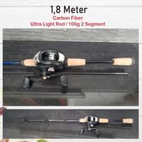 Gambar Set Joran Pancing Baitcasting Carbon Fiber 2 Segments 1,8m Reel Metal dari Ngapakers Gallery Kota Tangerang Selatan 3 Tokopedia