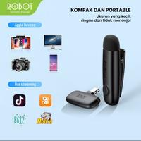 Gambar Robot RS20 Mic Wireless Usb C - Robot Mic Bluetooth Nirkabel Live Vlog dari realstar Kab. Bekasi 4 Tokopedia