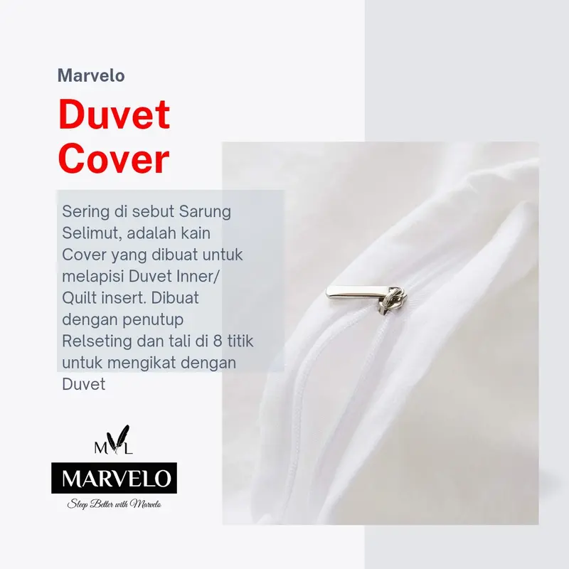 Duvet Cover 100% Katun by Marvelo 160x230 cm 3