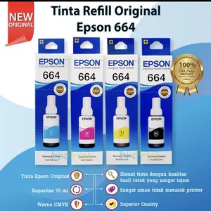 Tinta Refill Original EPSON L100/L110/L120/L210/L300/L350/L550/L555