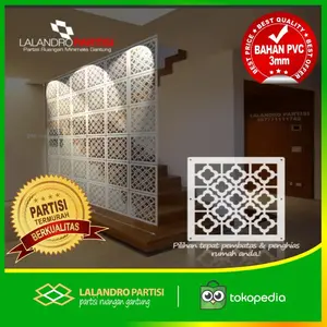 Partisi Gantung PVC Putih 3mm LP-21 Ukuran 39x39cm Harga Per-pcs
