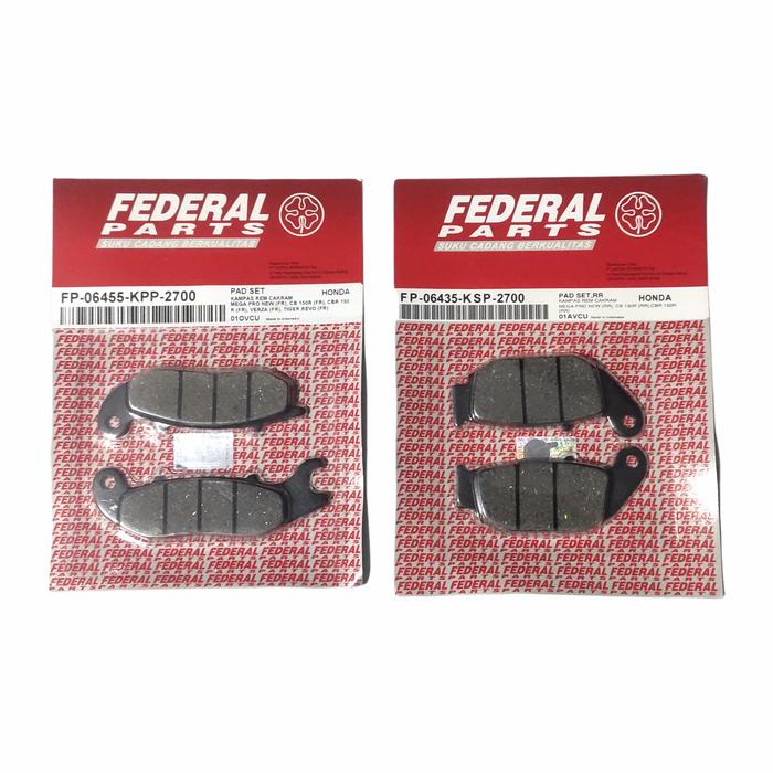Gambar discpad Kampas rem depan belakang Honda CB 150R Mega Pro new Federal dari Pusat Parts dan Seals Kab. Bandung Tokopedia