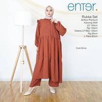 Gambar setelan celana panjang wanita jumbo ld 140 rukka set polos busui enter dari Wirawan Asli Kab. Sukoharjo 2 Tokopedia