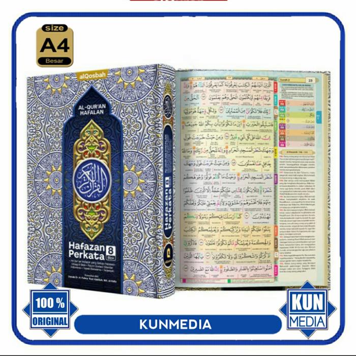 Gambar ALQURAN HAFAZAN 8 BLOK WARNA A4 BESAR AL QURAN HAFALAN ALQOSBAH dari KUNMEDIA Kota Bandung Tokopedia