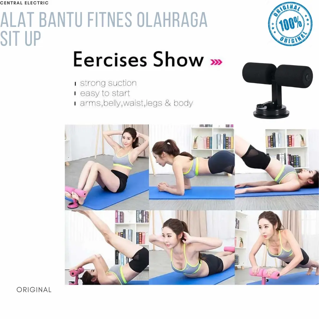 Alat Bantu Olahraga Fitness Multifungsi Exercise Home Equipment Hitam
