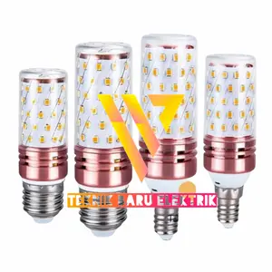 Lampu Bohlam 3 warna Led Candle 12W 16W Jagung E27 E14 3 Step Hias Dow