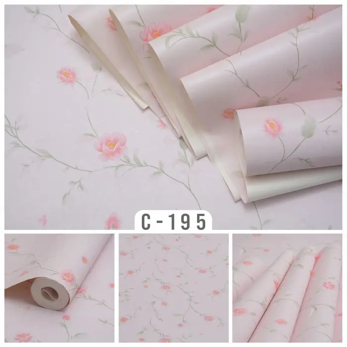 Gambar wallpaper dinding vinyl bertekstur premium isi 10meter bunga kecil dari arkana88888 Kota Administrasi Jakarta Barat 3 Tokopedia