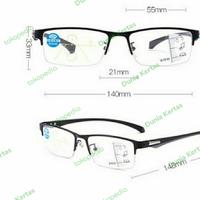 Gambar Kacamata Baca Plus Progressive Photocromic model Half Frame dari Kezia online shop Kota Administrasi Jakarta Barat 3 Tokopedia