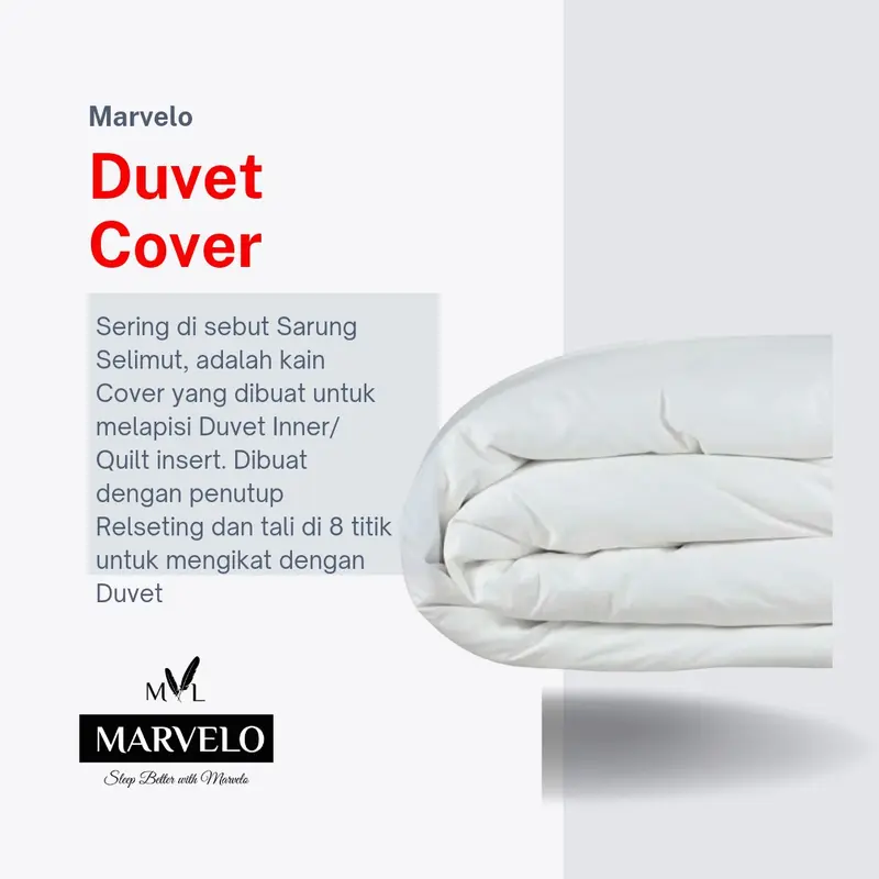 Duvet Cover 100% Katun by Marvelo 160x230 cm 1