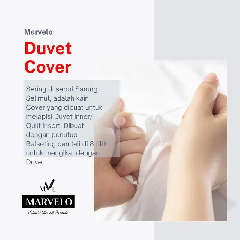 Duvet Cover 100% Katun by Marvelo 160x230 cm 2