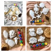 Gambar Mainan patung lukis gypsum DIY seri #2 dari Nanalint Kab. Bekasi 1 Tokopedia