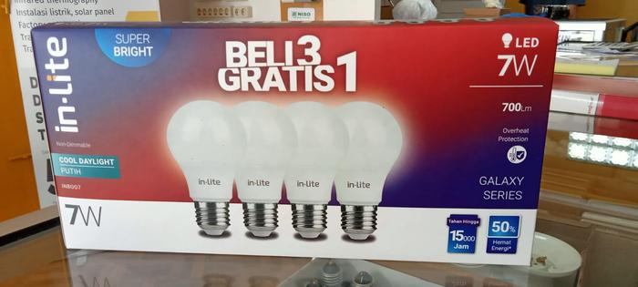 Gambar Paket Lampu LED 7W - In Lite Warna Putih/Kuning dari Sarana Inovasi Teknik Kota Bandung Tokopedia