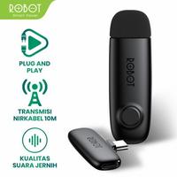 Gambar Robot RS20 Mic Wireless Usb C - Robot Mic Bluetooth Nirkabel Live Vlog dari realstar Kab. Bekasi 1 Tokopedia
