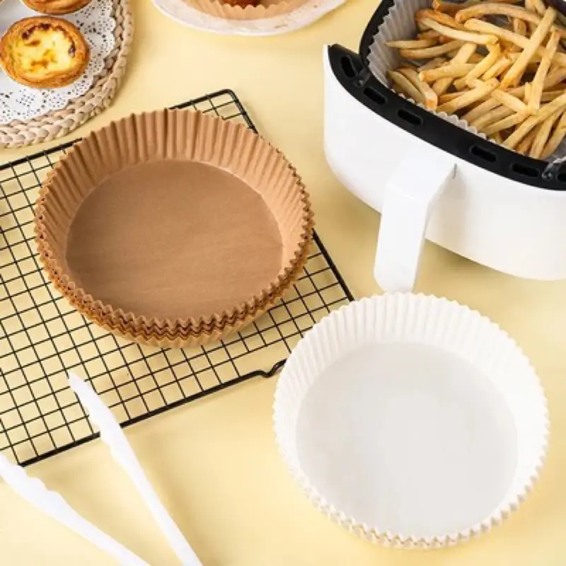 ELtamart 50pcs Kertas Alas Air Fryer Baking Paper Cooking Liner Tray 0