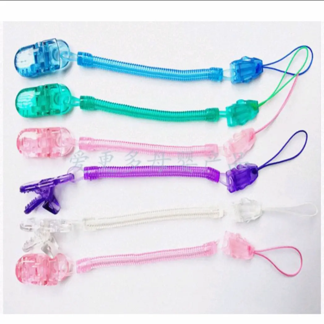 Tali empeng spiral teether dan empeng rantai gantungan empeng teether