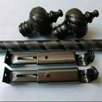 Gambar batang besi gorden full set komplit - gold, 150cm dari GORDEN ASILA Kab. Bandung 3 Tokopedia