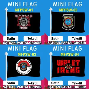 MINI FLAG PERSAUDARAAN SETIA HATI WINONGO/BENDERA PSHW MADIUN/BENDERA