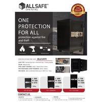 Gambar Brankas/Brangkas Fire Safe ALLSAFE FS1-065 (H650XW480XD450MM) ori dari Biru International Kota Administrasi Jakarta Utara 3 Tokopedia