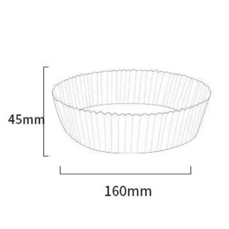 ELtamart 50pcs Kertas Alas Air Fryer Baking Paper Cooking Liner Tray 3