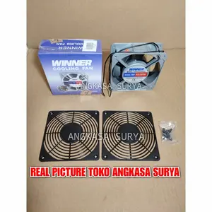 Kipas Fan AC 220V 12x12 cm Winner Pendingin Kipas Power Fan Panel