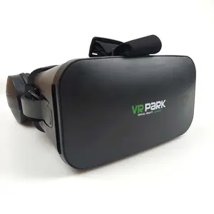 Taffware 3D Glasses VR Box Headset Virtual Reality dengan Headphone