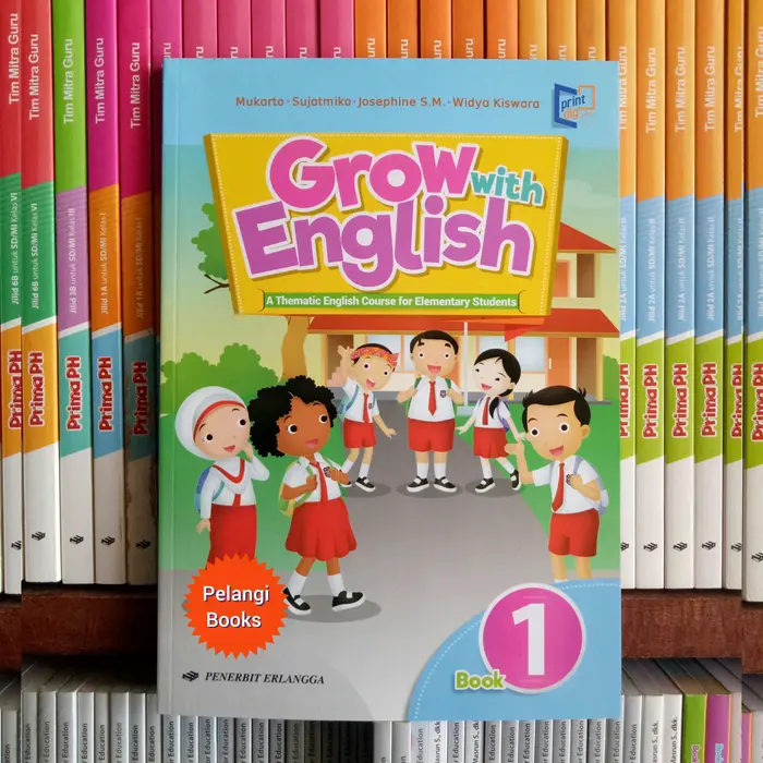 Jual BUKU GROW WITH ENGLISH SD/MI KELAS 1 2 3 4 5 DAN 6 REVISI K13N ...