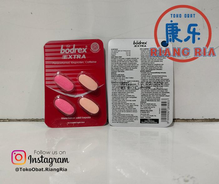 Gambar Bodrex Extra (strip isi 4 tablet) - meredakan sakit kepala dari TO Riang Ria Kota Administrasi Jakarta Utara Tokopedia