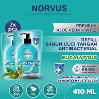 Gambar NORVUS - Hand Wash Refill Essential Eucalyptus 2x 410ml dari Norvus Indonesia Kota Administrasi Jakarta Barat 1 Tokopedia