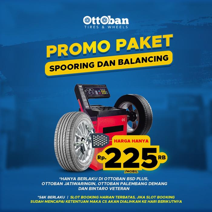 Gambar Promo Paket Spooring Dan Balancing dari OTTOBAN INDONESIA Kota Administrasi Jakarta Pusat Tokopedia