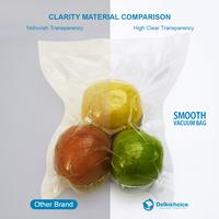 Gambar PLASTIK VAKUM ROLL POLOS | VACUUM BAG ROL | VACUM SEALER MAKANAN DELKO - Bening, 12 cm x 10 mtr dari Aneka Bungkus Kota Administrasi Jakarta Barat 4 Tokopedia