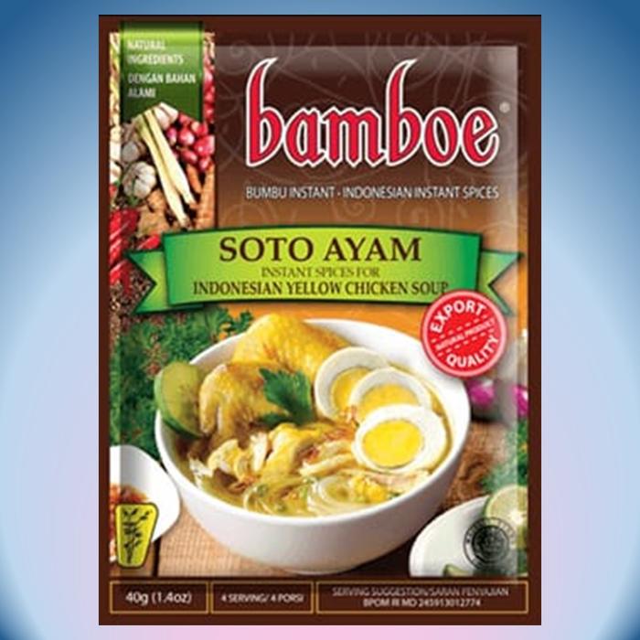 Gambar BAMBOE Bumbu Instant Soto Ayam 40gr dari ARH Frozen Stockist Kota Surabaya Tokopedia