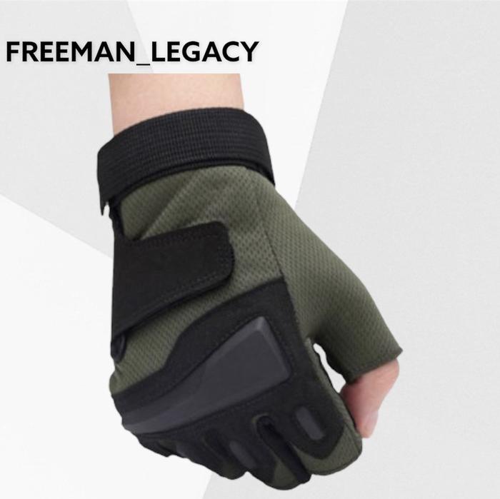 Gambar Black Eagle Sarung Tangan Motor Tactical Half Finger PC016 dari Freeman_Legacy Jakarta Barat Tokopedia