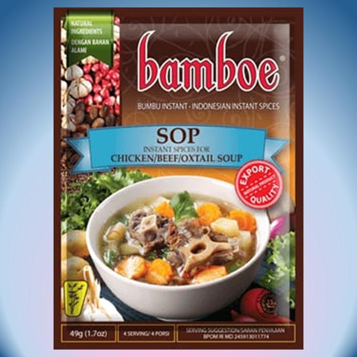 Gambar BAMBOE Bumbu Instant Sayur Sop 49gr dari ARH Frozen Stockist Kota Surabaya Tokopedia
