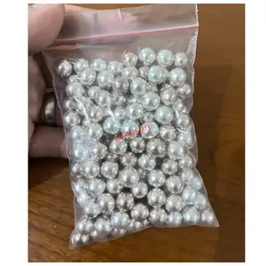 Sprinkle Mutiara Silver pearl 7mm 100gr taburan dekorasi edible