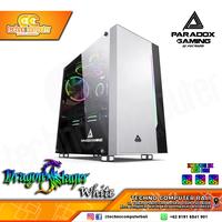 Gambar Casing Paradox Gaming DRAGON SLAYER White - Free 3pcs 12cm RGB fan dari Techno Computer Bali Kota Denpasar 1 Tokopedia
