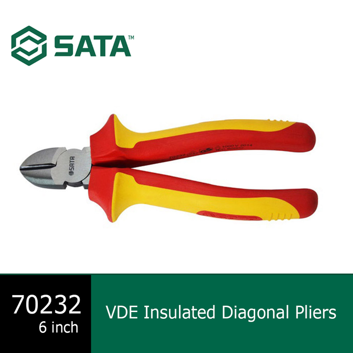 Gambar SATA TOOLS Tang Diagonal 6 Inch VDE - VDE Diagonal Pliers 70232 dari KODAKI Mall Kota Administrasi Jakarta Utara Tokopedia