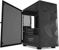 Gambar darkFlash DLM21 MESH Black Mico ATX Computer Case with Tempered Glass dari Techno Computer Bali Kota Denpasar 2 Tokopedia