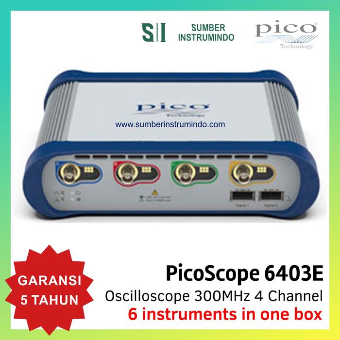 Gambar PicoScope 6403E Oscilloscope 300MHz Bandwidth, 4 Channel , 5GS/s dari Toko PicoTech Kota Bandung Tokopedia