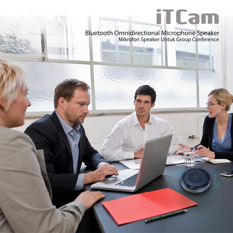 Wireless Omnidirectional 4 Way Microphone With Speaker For Conference 5
