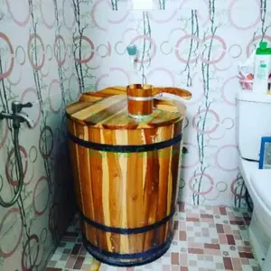 bak mandi+gayung kayu