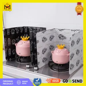 Pelindung Percikan Minyak Goreng Kompor Aluminium Foil Mudah Dicuci