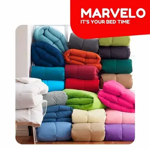 Marvelo Selimut Bedcover Katun Polos Silikon Super Tebal