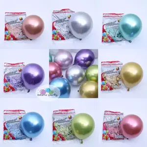 Balon latex chrome / balon metalik chrome 12 inch