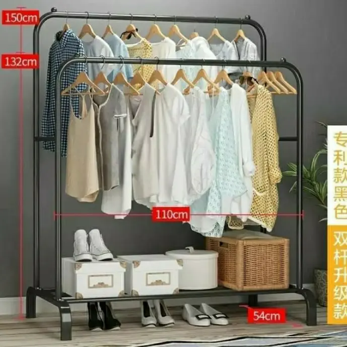 double big stand hanger / gantungan display double big