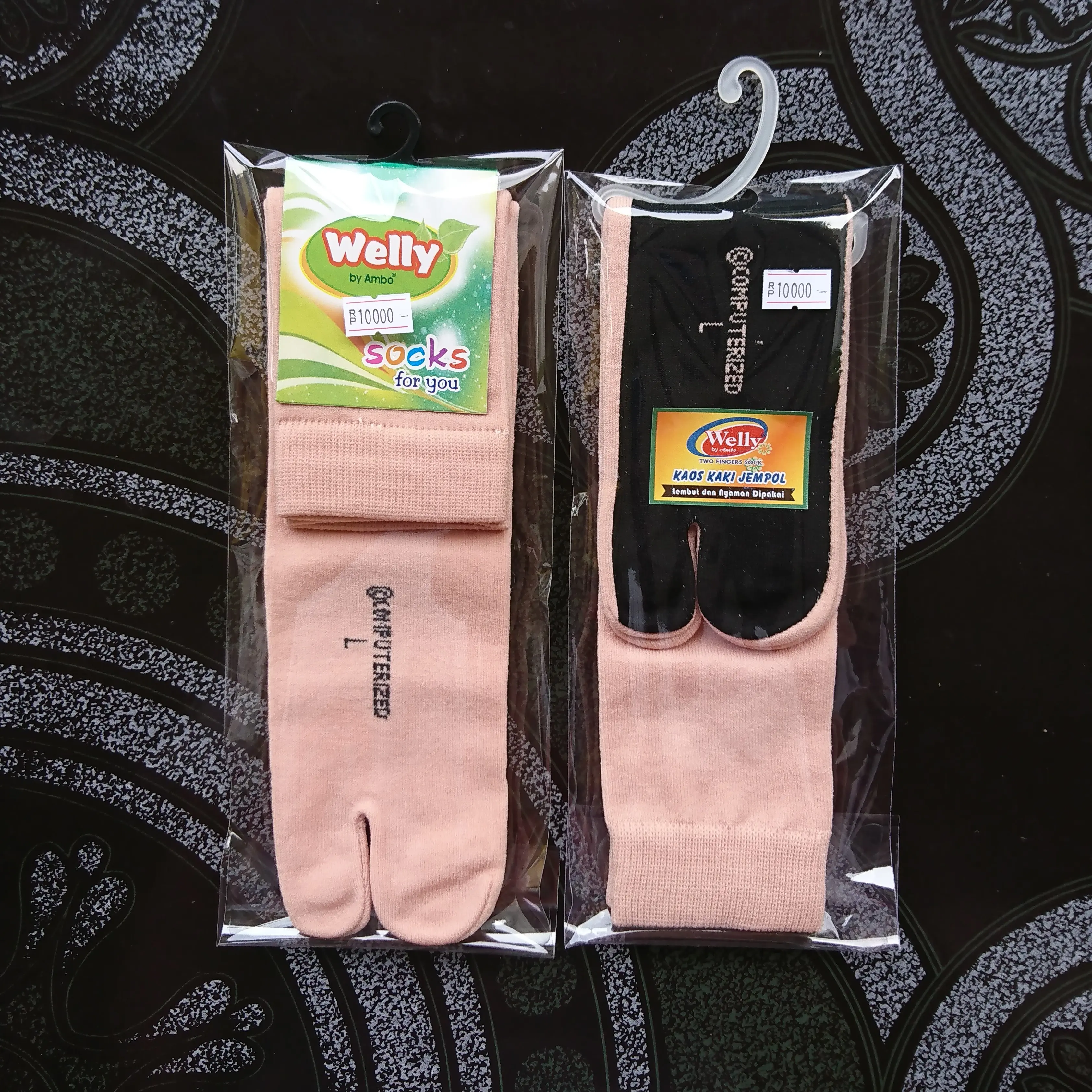 Kaos Kaki Jari Jempol Spandex Katun Wanita Muslim Muslimah Panjang