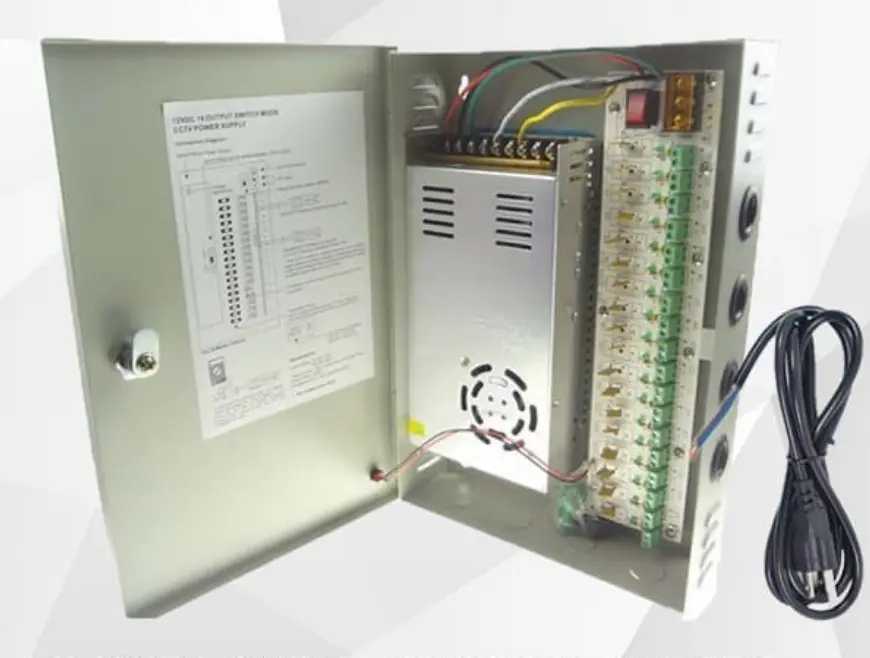 ADAPTOR CCTV POWER SUPPLY BOX 12 VOLT 30 AMPERE PSU 30A 12V